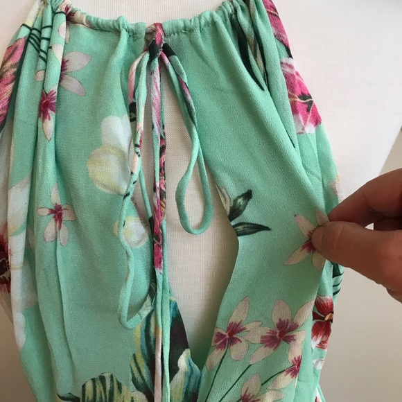 Farm Rio Serene Floral Maxi Dress Hibiscus M - Picture 6 of 10